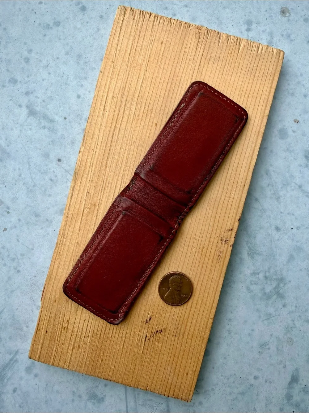 1980s Leather Pintail Duck Magnetic Money Clip